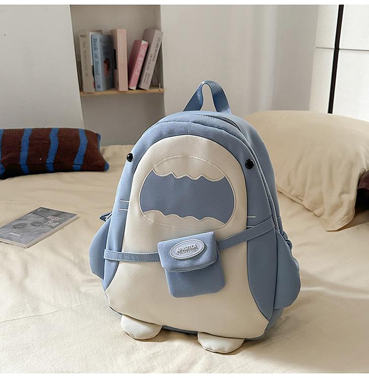 Schoolbag new college style contrasting color primary and secondary school students multi-compartment backpack anti-splashing Japanese cute high-value