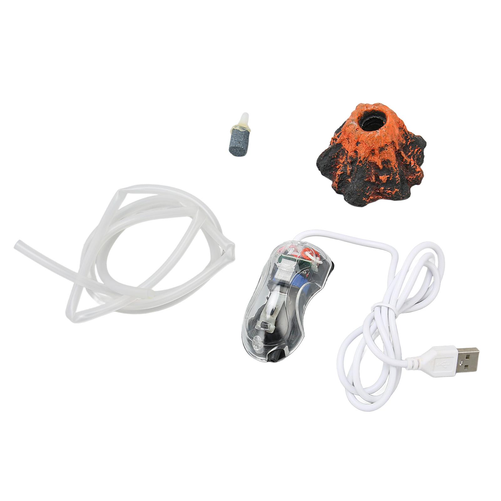 

Aquarium Volcano Ornament Kit Lifelike Oxygenation Aquarium Air Bubbler Volcano Decorations with Hose for Landscaping