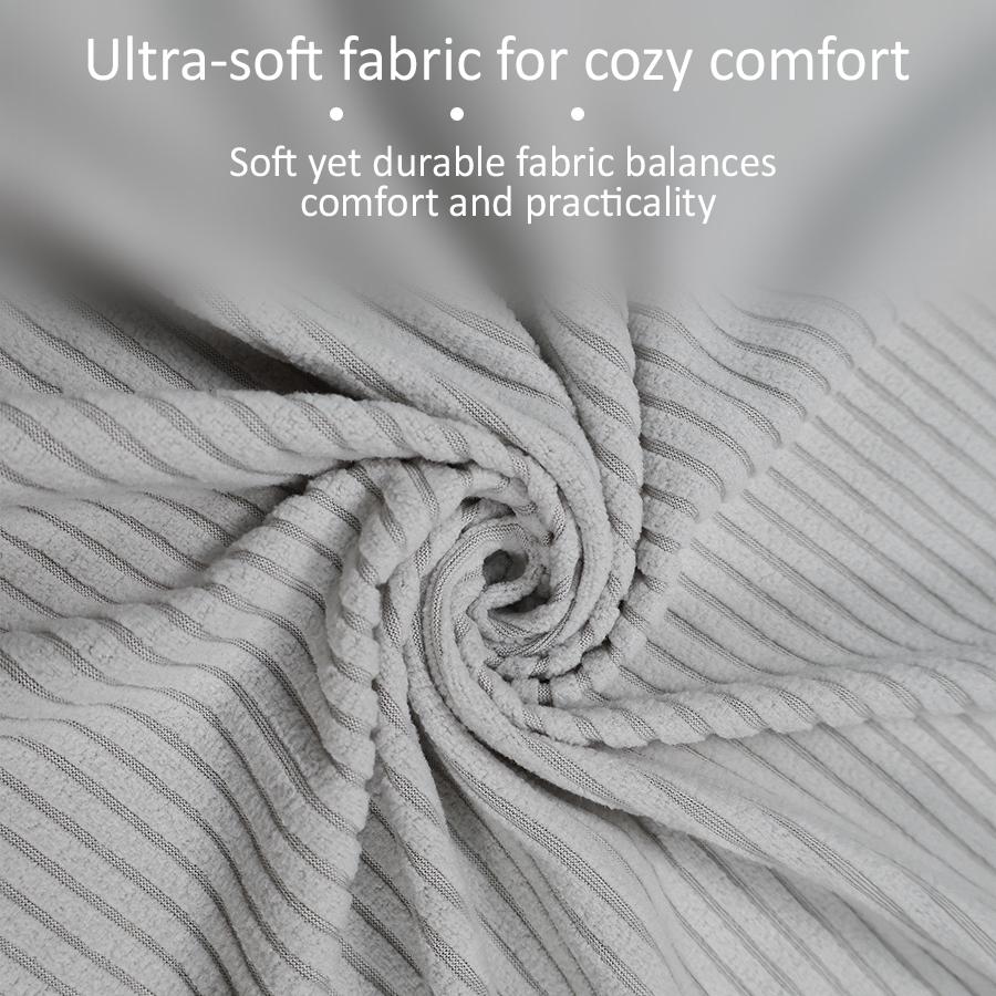 Washable Striped Jacquard Armless Folding Futon Sofa Bed Cover Sofa Slipcover Home Furniture Protector