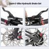 Zoom H875E MTB Hycline Ebike Hydraulischer Scheibenbremssattel 2-Kolben Power-Off Elektrofahrrad 160mm/180mm Rotoren Montageadapter