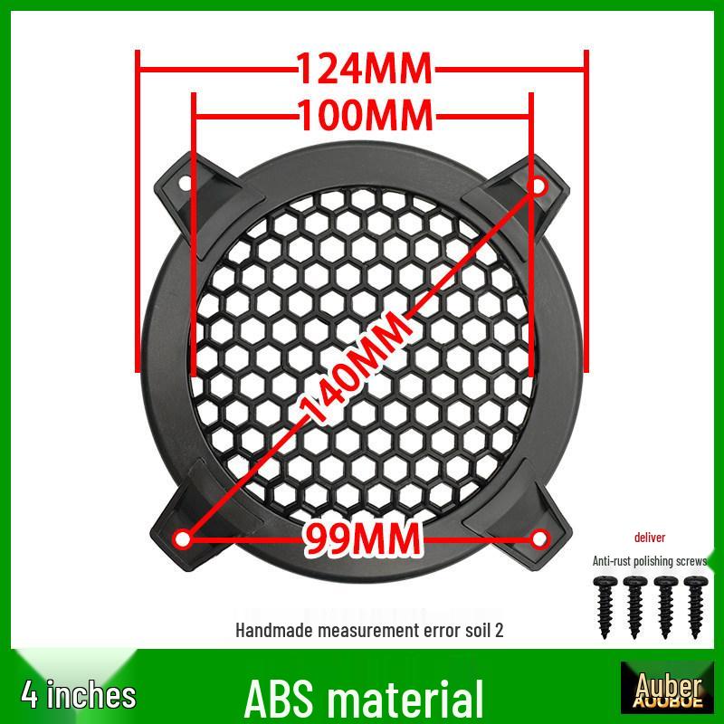 Speaker Grille Metal Mesh Dustproof Covers: 2-10 Inch Sizes for Car Speakers