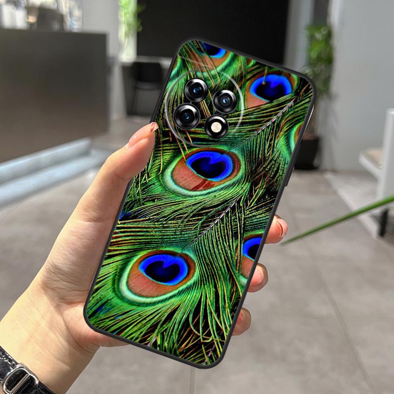 Animal Peacock Pattern Case For OnePlus Nord CE 5 2 3 4 Lite N30 N20 OnePlus 15 13 12 11 9 10 Pro 10T 13R 15R Cover