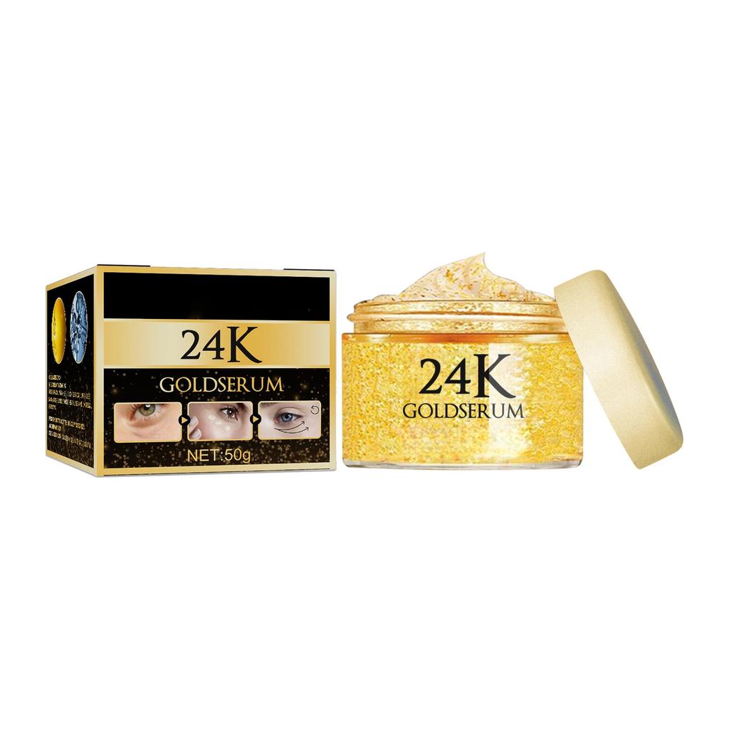 24K Gold Repair Soft and Tender Eye Cream Nourishes and Desalinutes Fine Lines, Dark Circles, Moisturizing and Tightening Eye Lenses