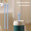 1/6Pcs Silicone Straw Set for 30/40oz Tumblers Reusable Straws with Covers Food-Grade Easy to Clean Replacement Silicone