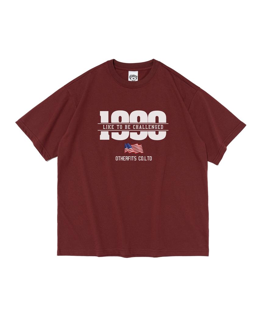 OTHERFITS 1990 Challenge Short Sleeve T-Shirt (Wine)