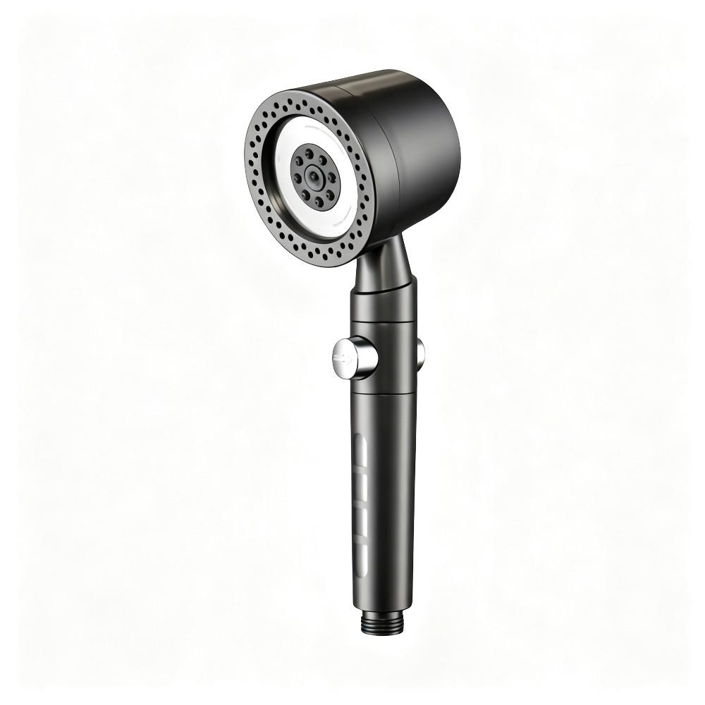 High-Pressure Handheld Shower Head Water-Saving Design with One-Key On/Off Switch Durable for Bathroom Home Shower Accessory