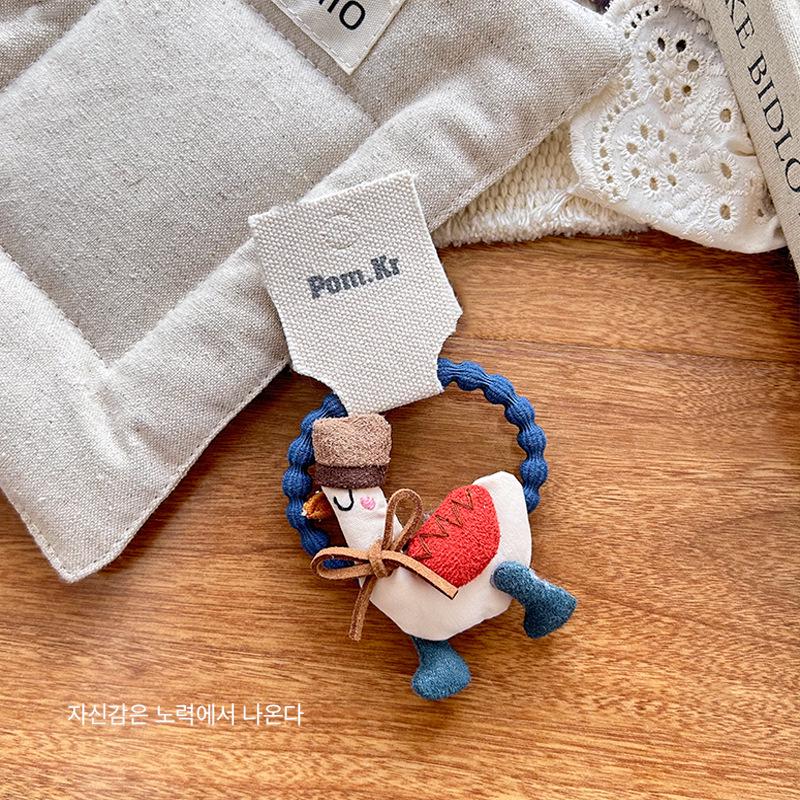 Handgjorda hårspännen och hårband i tyg med djur och tecknade figurer i koreansk stil - Hög elasticitet för barn