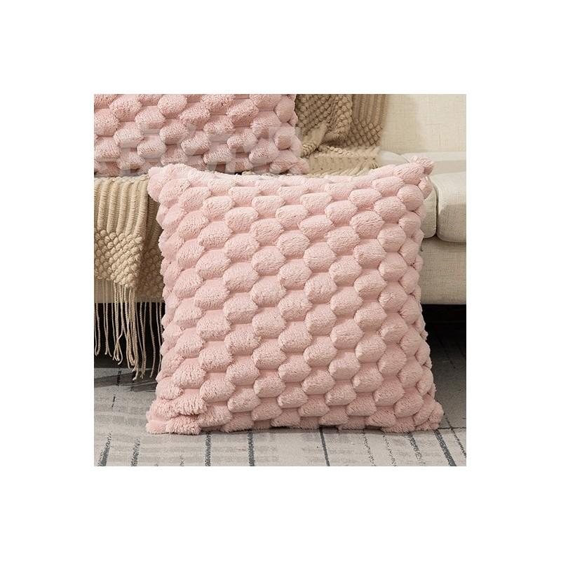 Pillowcase 45x45 Fluffy Geometric 3D Decorative