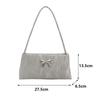Fashion Bow Decoration Women's Shoulder Bag For Daily Used Square Casual Ladies Handbags Designer Underarm Bags AVE