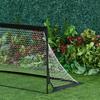 Set of 2 Football Goal Net 6 X 3 Ft Foldable Outdoor Sport Training Teens Adults Football with Carrying Bag Black