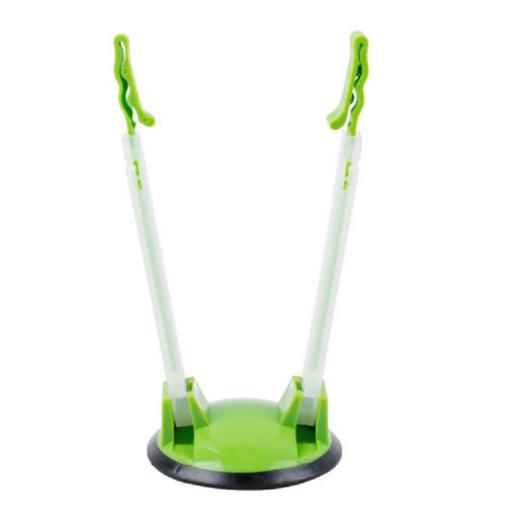Adjustable Kitchen Freezer Hands Free Food Storage Rack Bag Holder Stand (1 Pack)