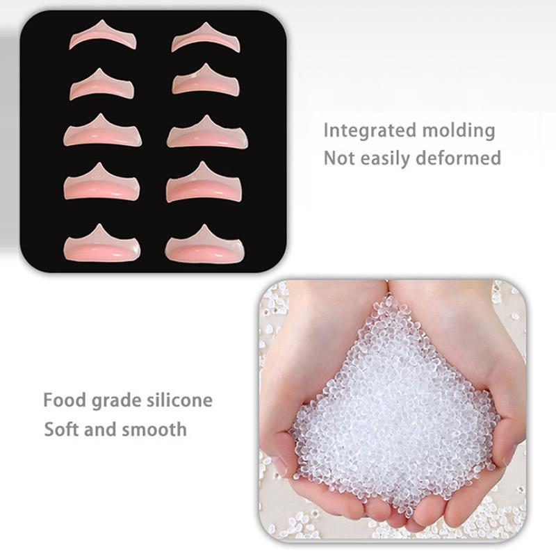 5 Pairs Silicone Eyelash Perming Pad Lashes Rods Shield Lifting 3D Eyelash Curler Grafting Tool Eyelash Applicator Accessories