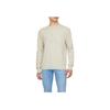 Calvin Klein Jeans Solid Letter Embroidered Crew Neck Long Sleeve Sweater Men sweater Beige J326453-PD7
