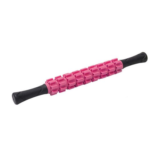 Gear Massage Roller Stick Deep Tissue Relaxation Fitness Muscle Sore Relief Physical Therapy Fascia Roller Massager Shaft Plastic Rolling Pin