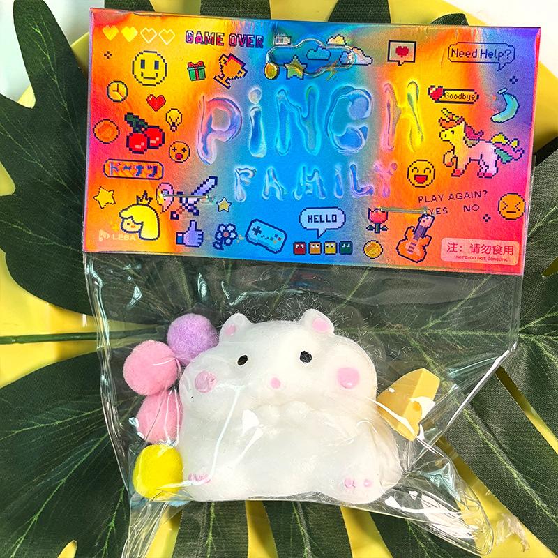 Super Soft Mud Feeling Plush Cat Claws Pinch Music Decompression Toy High Value Silicone Pinch Music Decompression Artifact
