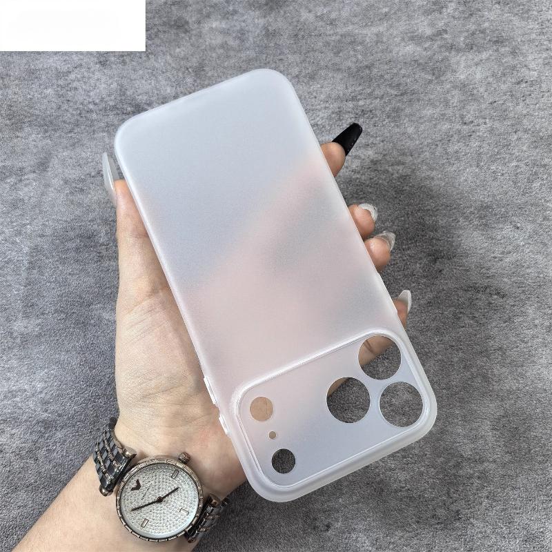 

Матовый ультратонкий ПК чехол для телефона для iPhone 17Pro Max 0,3 мм Тонкая мягкая защита Задняя крышка для iPhone Air 17 Pro Матовая оболочка iPhone17 Pro Max белый