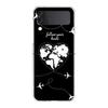 Phone Case For Samsung Galaxy Z Flip 3 4 5 Hard Folding PC Cartoon World map scenery direction For Samsung Z Flip 6 Cover