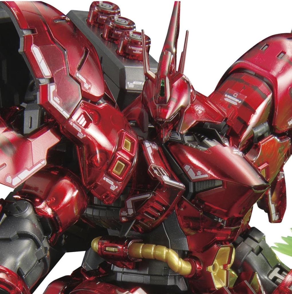 Gundam Base Limited Edition RG Mobile Suit Gundam: Char's Counterattack Sazabi 1/144 Scale Pre-Colored Plastic Model with Mechanical Core Plating