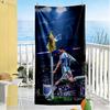 Football Messi Customizable Name Beach Towel Super Soft Microfiber Quickdry Fabric Perfect for Traveling Yoga Camping and Swimming