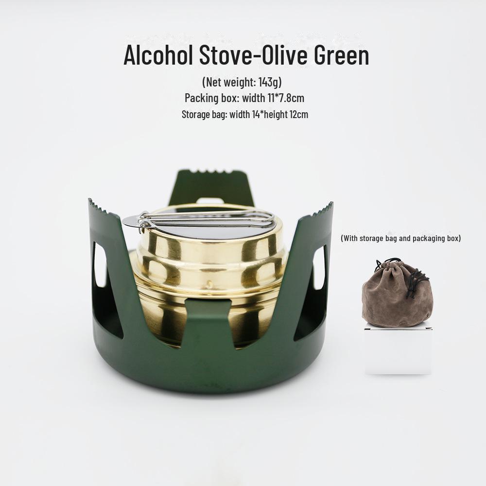 Windproof Portable Camping Alcohol Stove Set