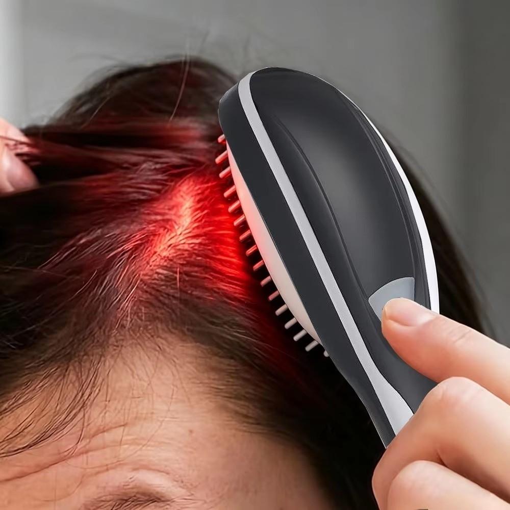 Anti Hair Loss Electric Hair Comb Ultrasonic Vibration Spray Massage Comb Scalp Massager  Hair Care