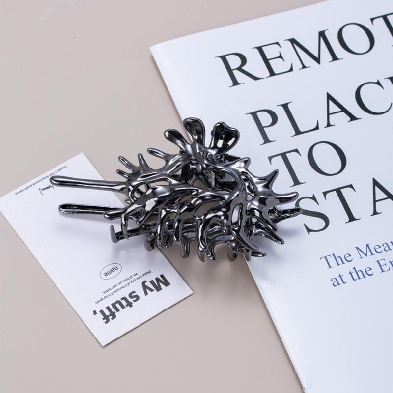 Módní spona do vlasů ve tvaru mušle Protiskluzové sponky do vlasů Velké akrylové čelistní spony do vlasů Pokrývka hlavy Nástroje pro styling Vlasové doplňky