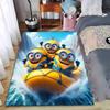Minions Rafting Adventure Carpet for Kids Room, Bright Colors Suitable for Use As an Anti-slip for Living Room Bedroom Sofas