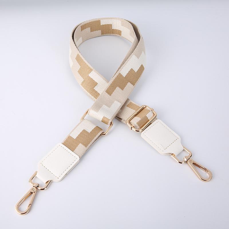 New Fashion Personalized Square Ethnic Style Bag Strap 38mm Adjustable Shoulder Strap Woven Polyester Bag Shoulder Strap