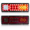 Ygmylandbb LED Truck Tail 24V Rear Combination Lamps with Turn and Reverse Set of 2 and Lights, All-in-One Brake, Small, Signal, Lights, (Left Right)