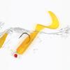 5 Single Tail Grub Soft Plastic Fishing Angling Swimbait with Tail-Curling Action - 20 Pack