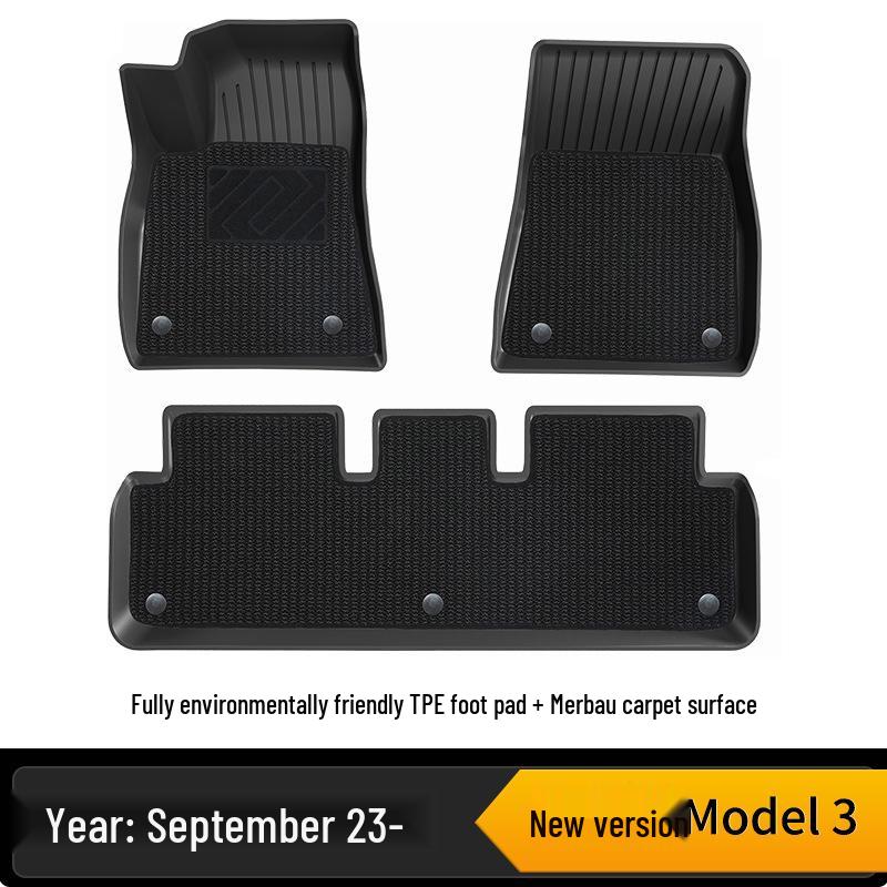 TPE Floor Mats for Tesla Model 3 Interior & Trunk
