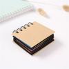 Hard Cover Note Pads Small Spirals Notebook Self-Adhesive Sticky Note Combination Memo Pads School Office Supplies
