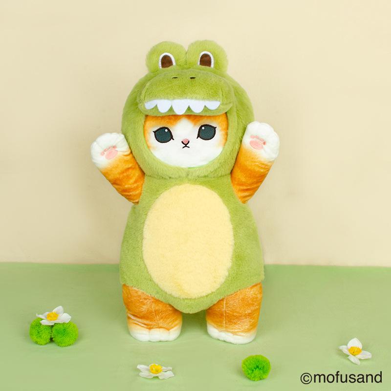 30/50cm Original Mofusand Kawaii Cat Cos Dinosaur Cow Kawaii Animal Plushies Cosplay Animals Cute Plush Doll Children Gift Toy