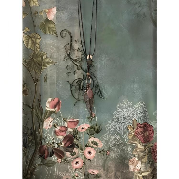 Women Plus Size Floral Print T-Shirt Relaxed Fit Short Sleeve Vibrant Pattern Spring Summer Outings Casual Comfortable Top