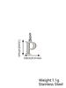 Small Luxury Initial Charm Pendant Set, DIY Letter Necklace Making Supplies, Fashionable Jewelry Parts