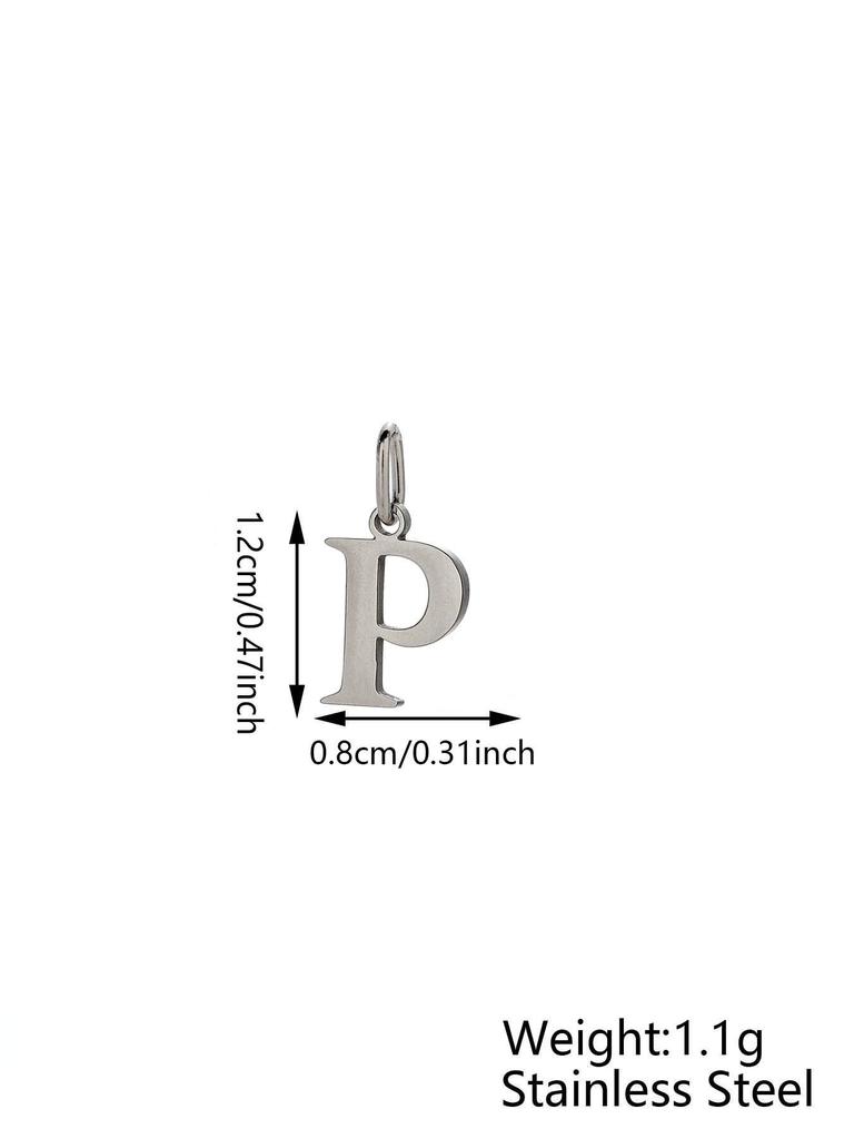 Small Luxury Initial Charm Pendant Set, DIY Letter Necklace Making Supplies, Fashionable Jewelry Parts