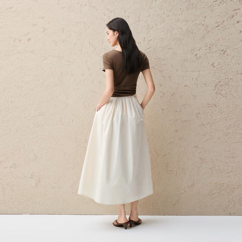 PEACEBIRD Simple Commuter A-Line Dress AAFAG212S