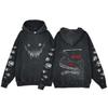 Berserk Anime Harajuku Washed Hoodie for Men