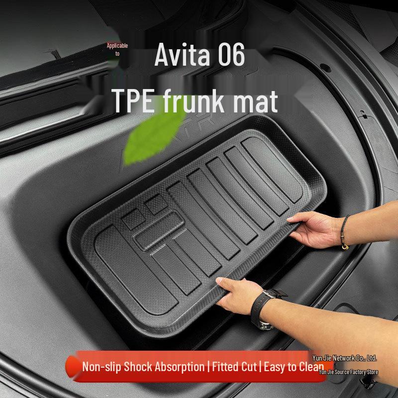 TPE Front & Rear Trunk Leather Mats for Yun Jie Avatr 06
