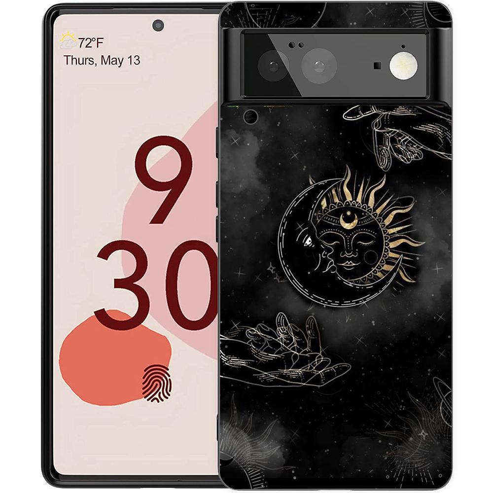 Suns Moons Clouds Astrological Phone Case Cover for Google Pixel 8 7 6 7A 6A Pro 5G Shockproof Silicone 9 Pro XL 8 Pro 5G Shell
