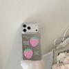 New 2026 Mirror Surface Pink Polka Dot Strawberry Phone Case For iPhone 17 Pro 16 15 14 17 Pro Max Shockproof Cover Girl