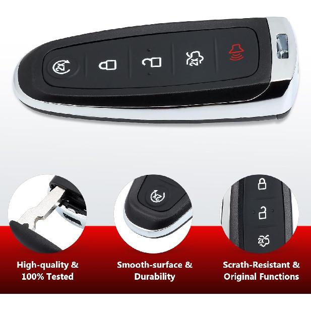 Smart Remote Key Fob Replacement for Ford Escape Titanium 2013-2016 Focus C-Max Maverick 315Mhz ID83 Chip FCC ID: M3N5WY8609, P/N: 164-R7995,