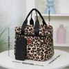 Thickened Nylon Fabric Lunch Bag with Aluminum Foil Inner Large Capacity Portable Lunch Box Storage Bag for Work Picnic Scho