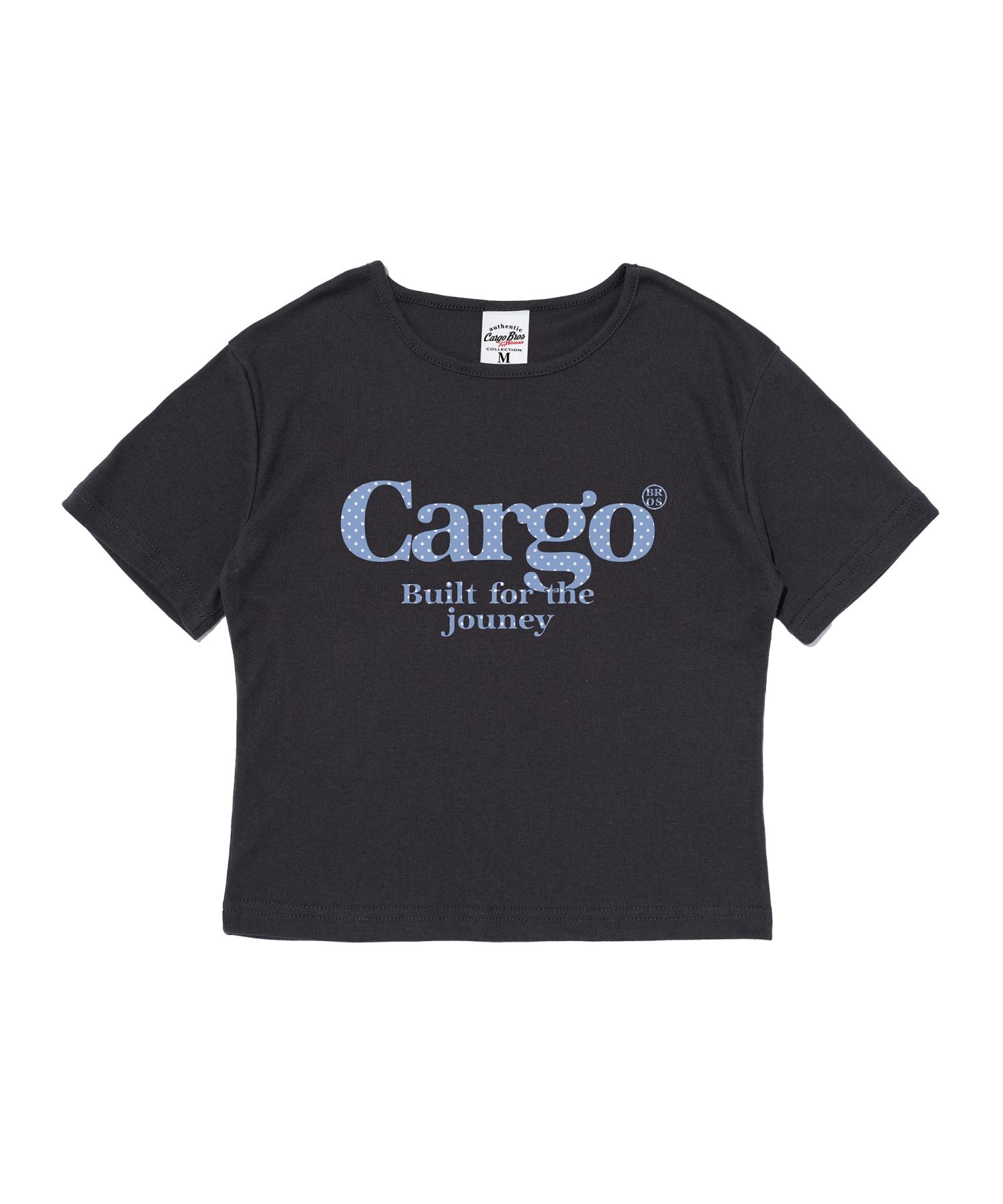 Cargo Bros For Woman Dot Logo Short Sleeve T-Shirt (Charcoal) Free