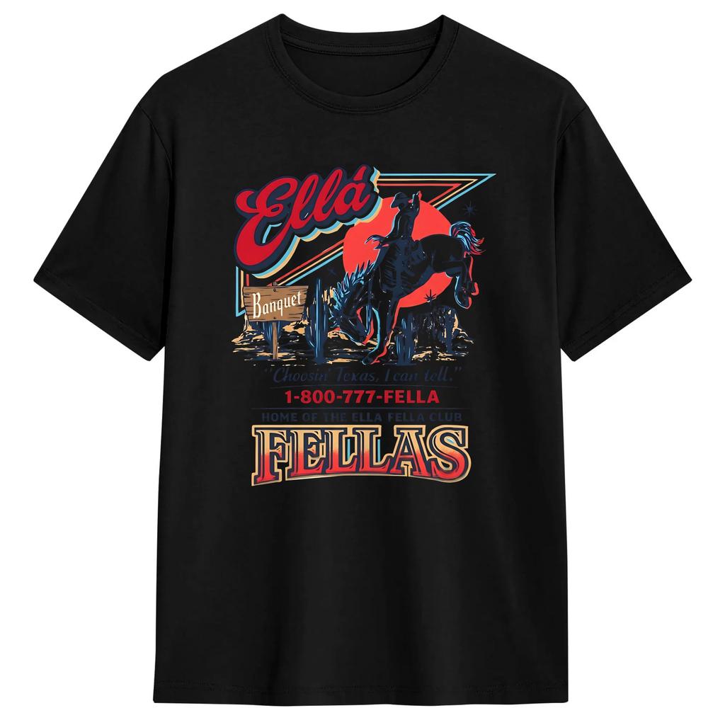 Ella Fella 2026 T Shirt Summer Harajuku TShirts Unisex Cotton ONeck Oversized Clothes Short Sleeves Y2K Fun Tops