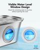 CE 3.2L 108oz Stainless Steel Boat Type Water Fountain with Level Window USB Dog Pet Dispenser