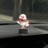 Solar Powered Dashboard Ornament Shaking Head Mummy Dashboard Figures Solar Powered Funny Small Figurine For Halloween Desktop