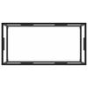 Black Coffee Table with Tempered Glass 100 X 50 X 35 Cm