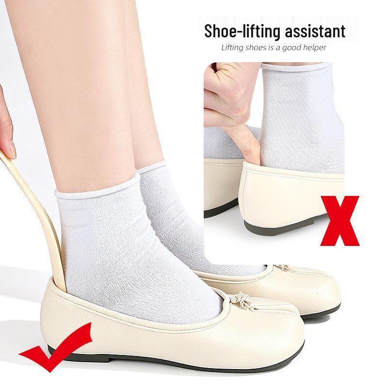 Portable Hangable Plastic Shoehorn for Travel & Daily Use