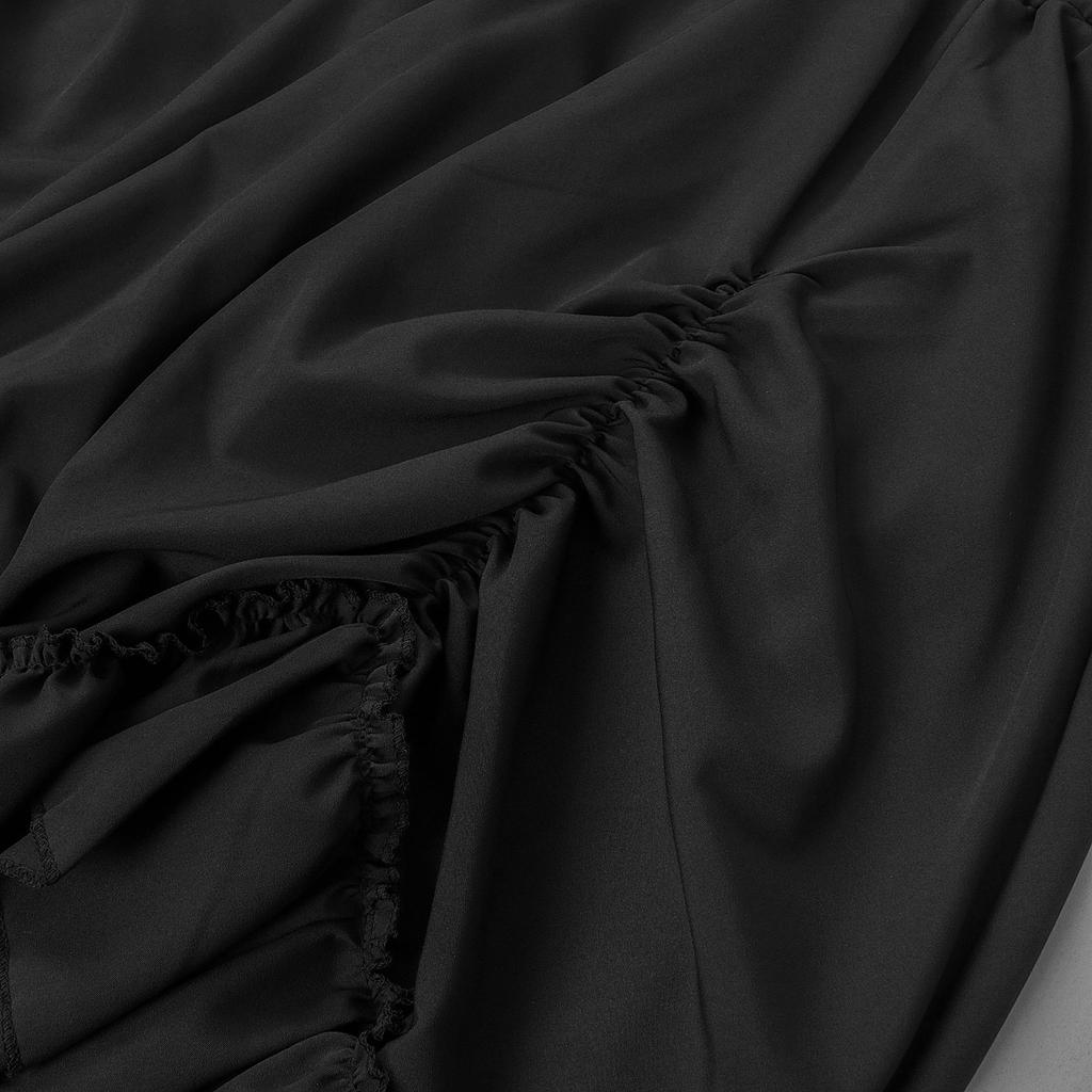 Brown Ruffled High Waisted Long Victorian Skirt Steampunk Skirts Womens Party Wear Gothic Vintage Clothes Medieval Costume Sexy